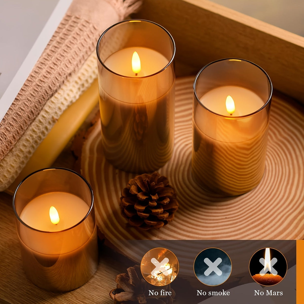 FlameFree LED Candle Set – Stylish Ambient Lighting for Indoor and Outdoor