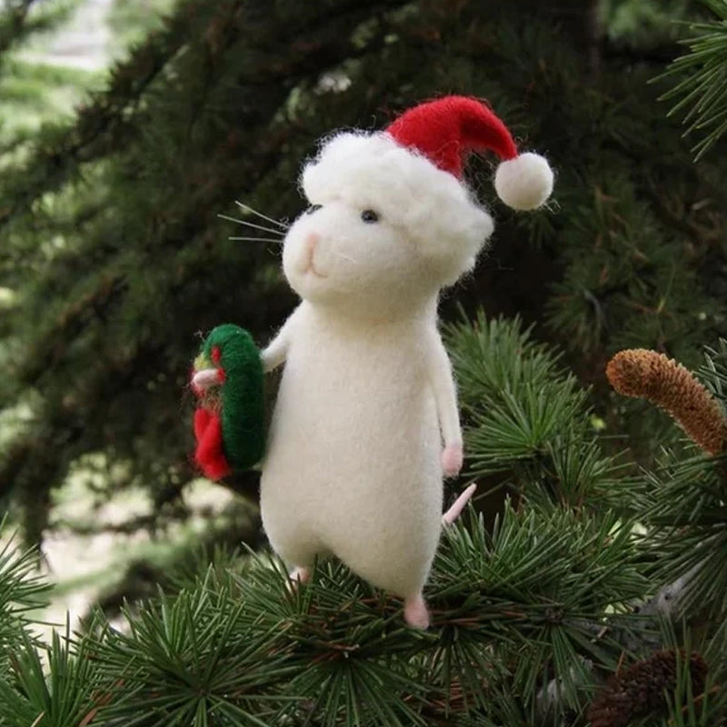 Felt Mouse Halloween Ornament