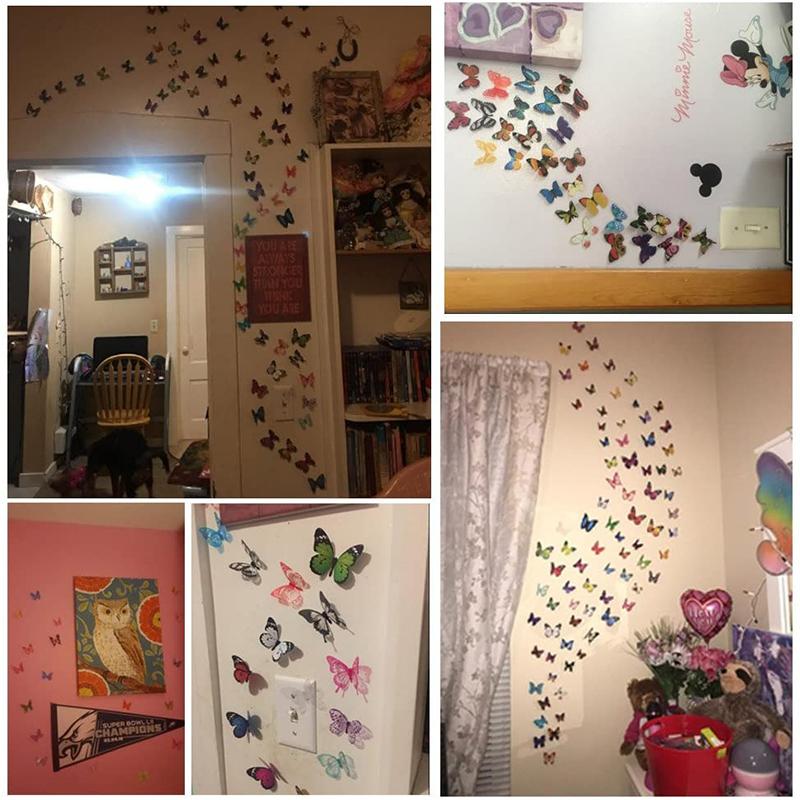 3D Butterfly Wall Mosaic Sticker