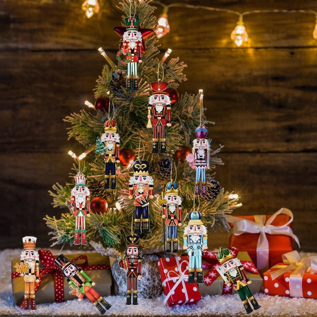 Elegant Nutcracker Soldier Set with Festive Finish