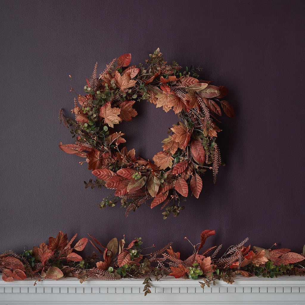 Christmas Decorations Autumn Leaf Wreath