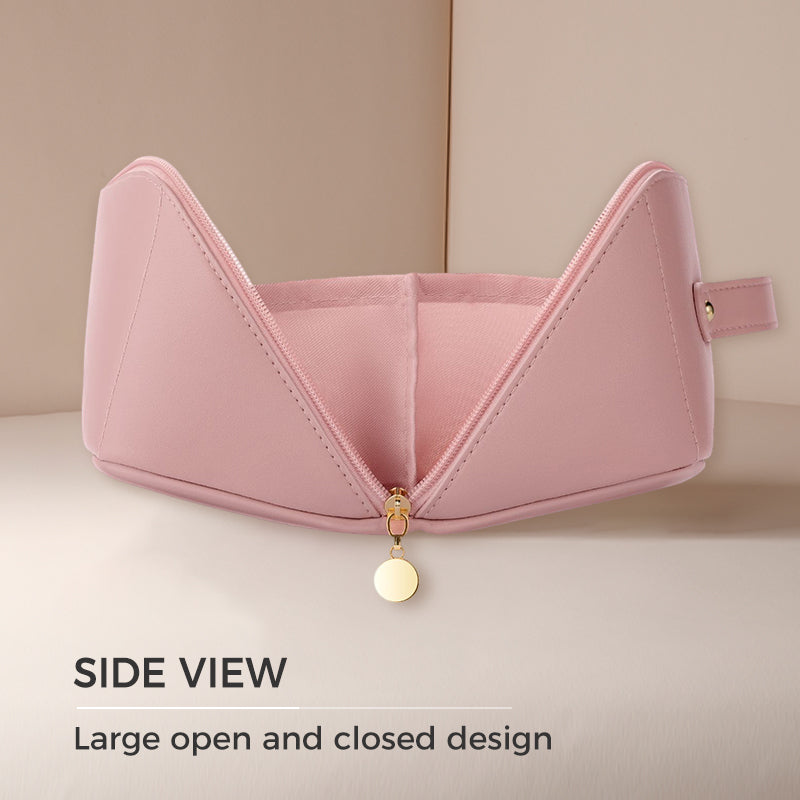 Water-Resistant Travel Cosmetic Bag with Large Capacity