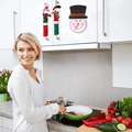 Christmas Fridge Handle Cover Door Handle Decorations