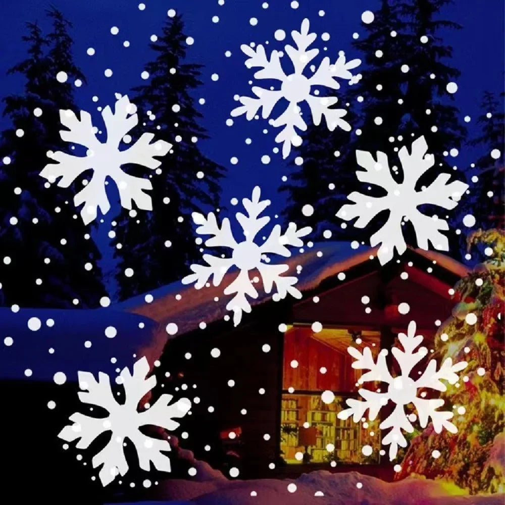 LumiFlake LED Sneeuwvlok Projector – Magische Kerstverlichting met USB-Aansluiting, Weerbestendig voor Binnen & Buiten