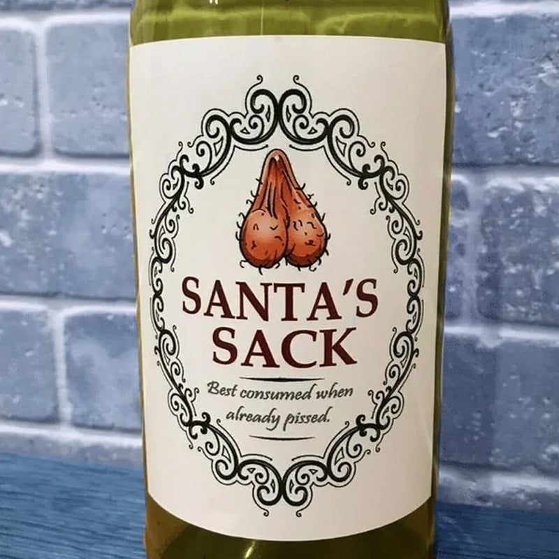 Christmas Fun Novelty Bottle Labels (5PART)