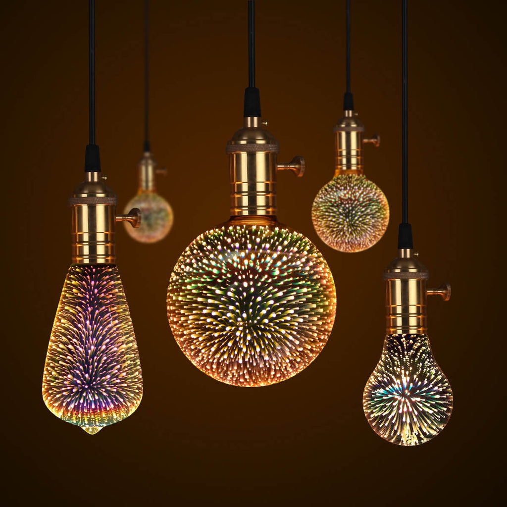 3D Fireworks LED Light Bulb