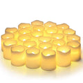 24 Piece Set LED Candles without Flame – Battery Operated, Realistic Flame Appearance, Safe and Decorative for Cozy Evenings
