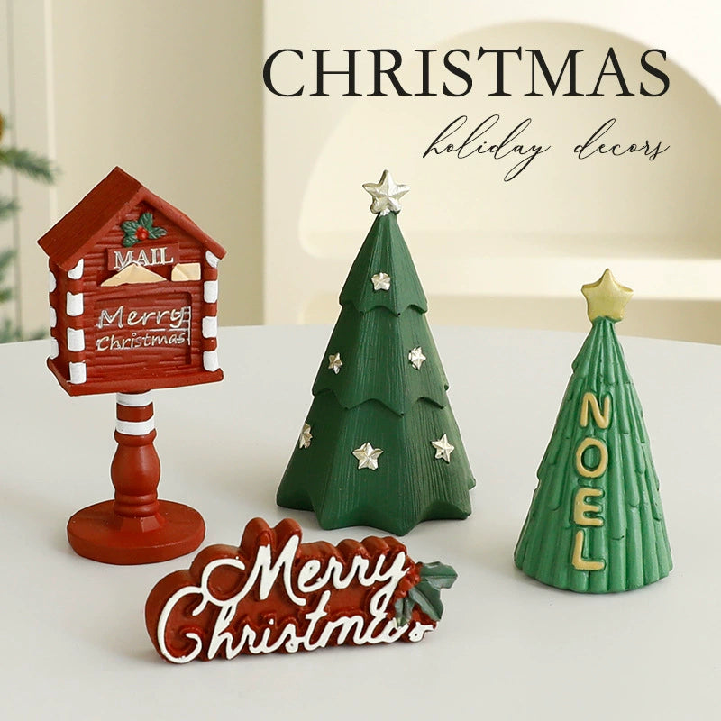 Creative Resin Christmas Micro Landscape Ornament