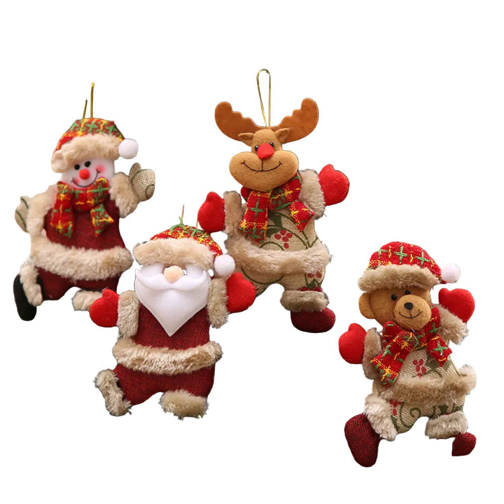 HolidaySpark – Set of 4 Radiant Christmas Ornaments