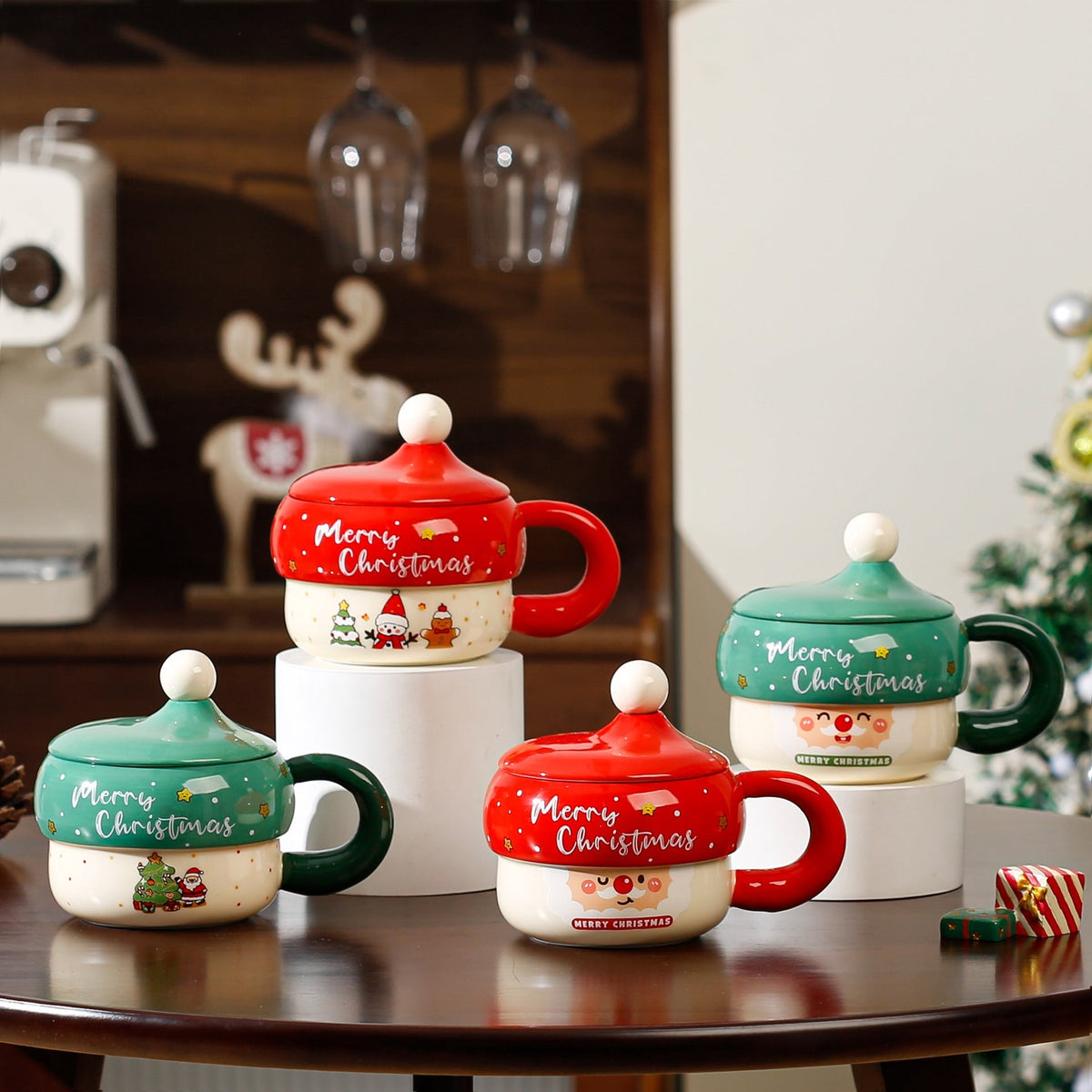 Cute Cartoon Santa Claus Ceramic Mug