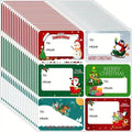 90 pieces: Christmas sticker tags - Self-adhesive with Christmas name tag