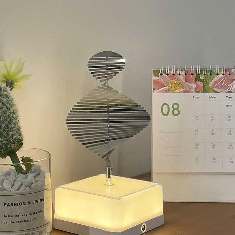 Rotating ambient light made of metal