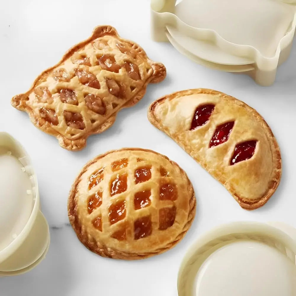 3-piece set dough pocket formers for autumn pastries