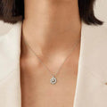 Luxury Rhinestone Christmas Snowflakes Necklace Gift for women