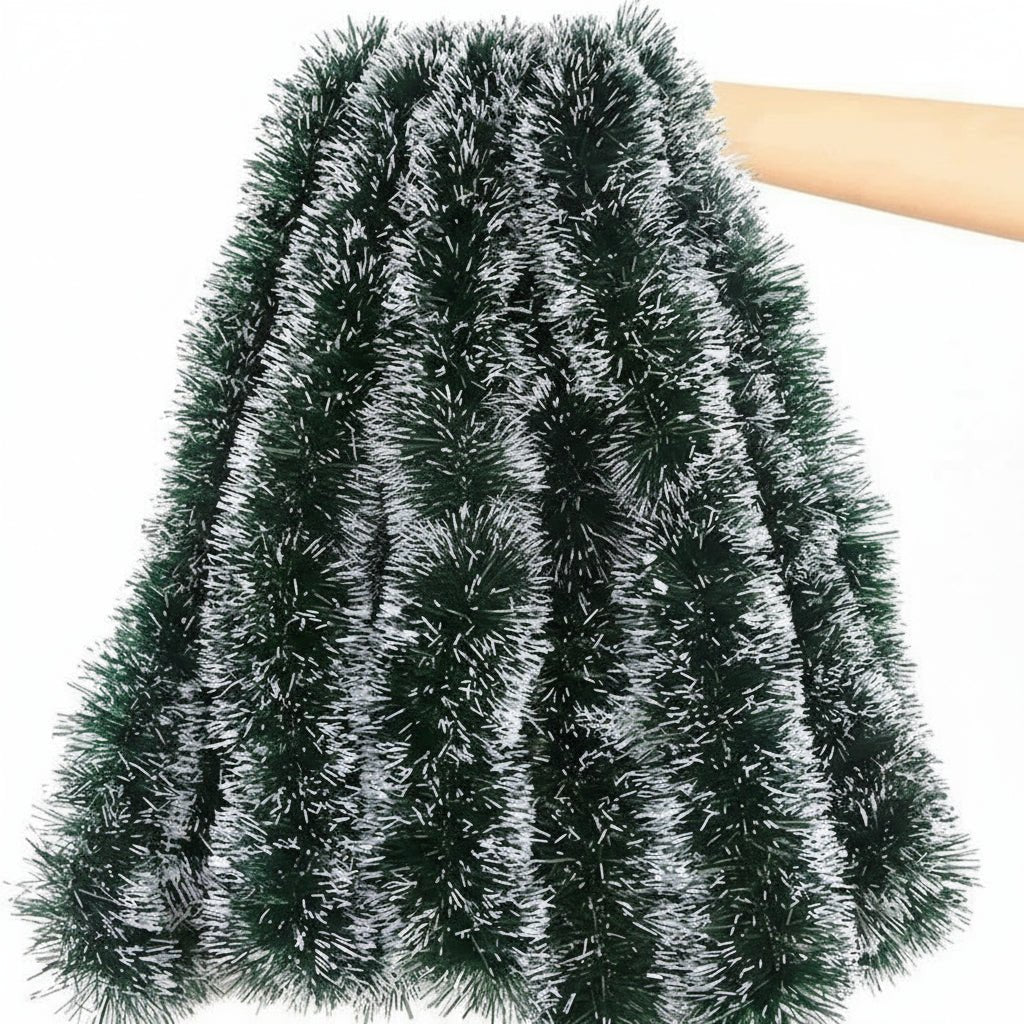 Premium Green Decorative Ribbon for Wreaths and Christmas Tree Decoration