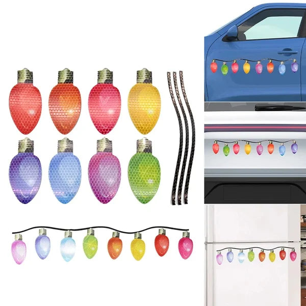 Reflective Light Bulb Magnets Decorations