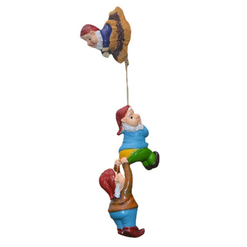 Gnome Climbing Ornament