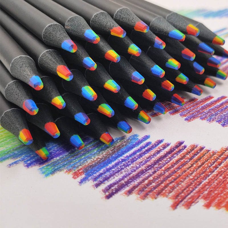 Fun Rainbow Gradient Colored Pencil