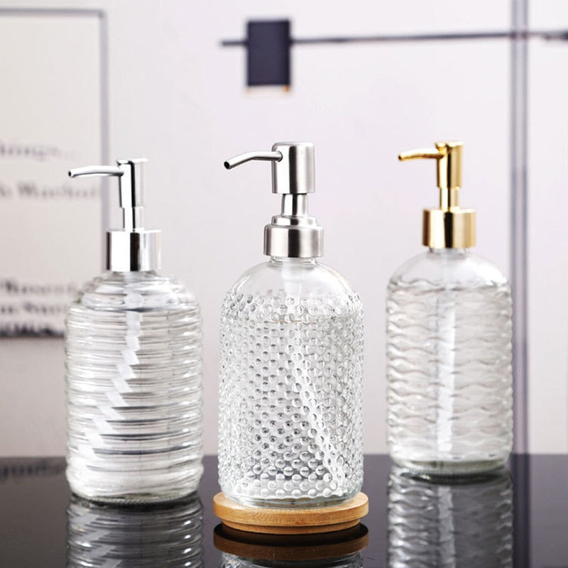 Glass Liquid Soap Dispenser