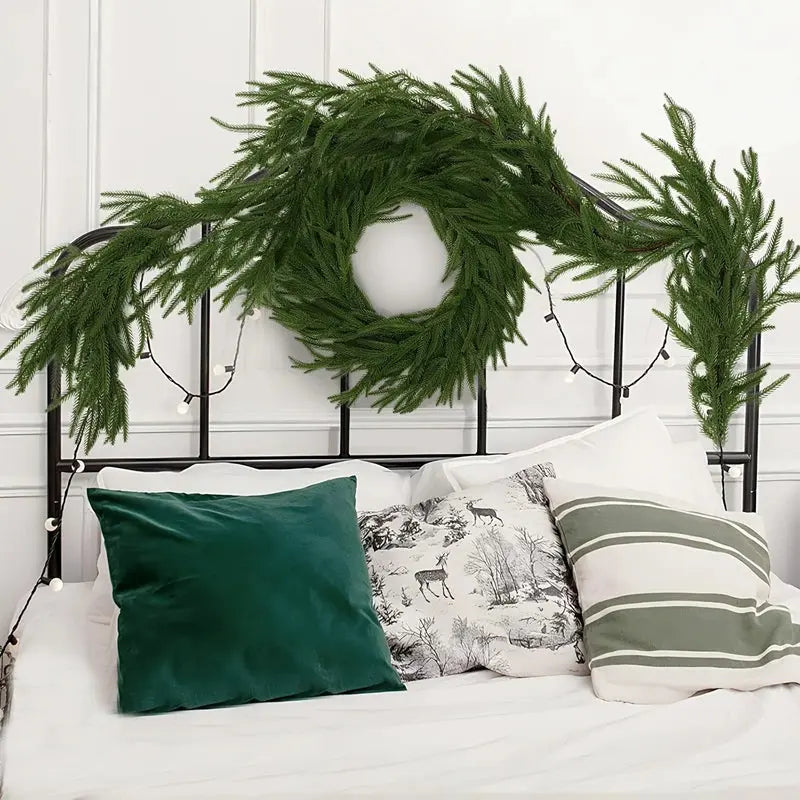 Realistic Norfolk Pine Dripping Garland
