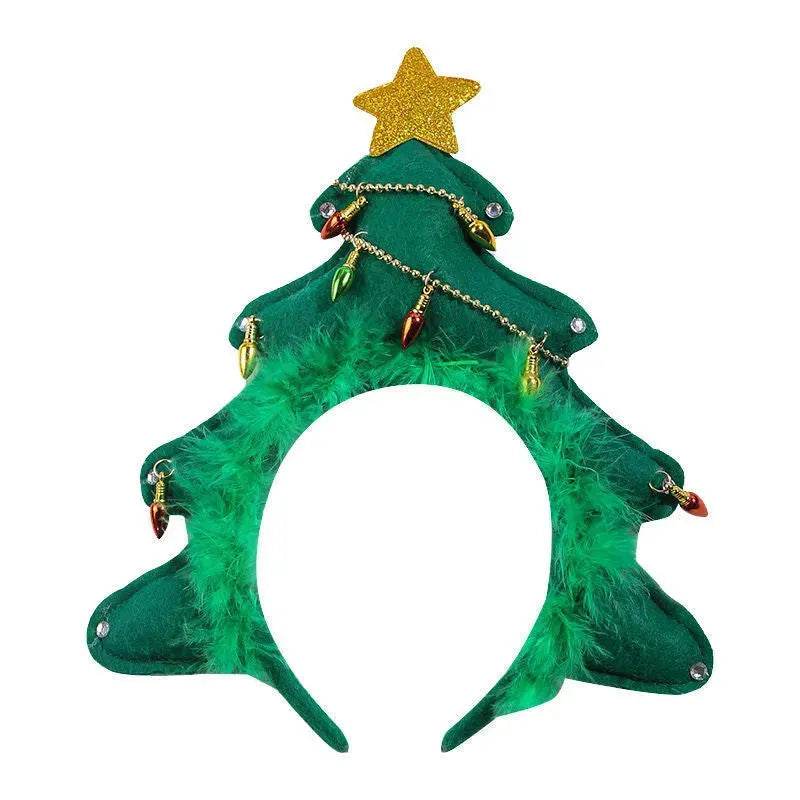 Christmas With Light Headband Snowflake Women's