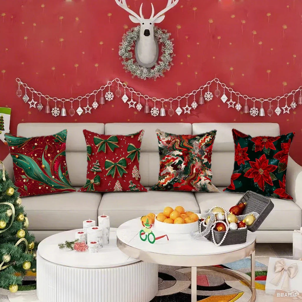 Festive Christmas cushion covers 40x40 | Decorative cushion cases