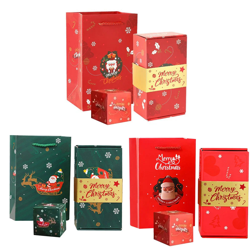Kerstverrassingsdoos Set – Creatieve DIY Cadeaudozen met Pop-Up Effect
