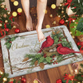 Non-slip Christmas doormat for clean, festive entrances