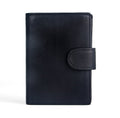 Vintage Leather PU Wallet with three compartments and multiple slots