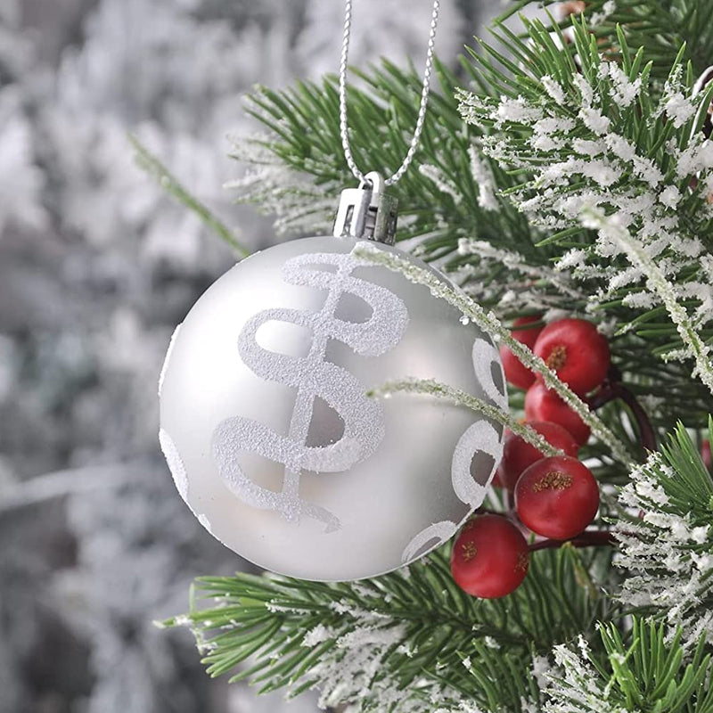 Christmas Ball Ornaments with Hanging Hooks, Multi-Piece Sets