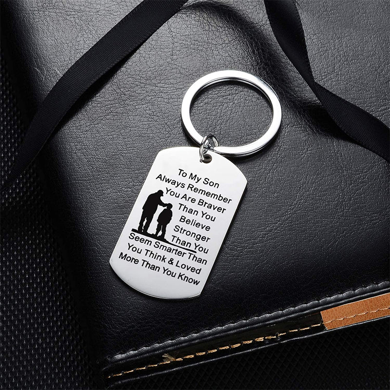 Mother's Day Engraving Metal Keychain with Box