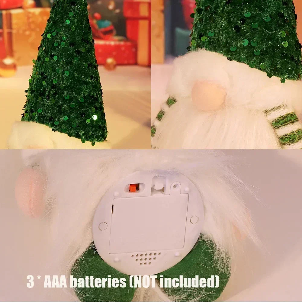 LED Christmas Gnome | Knitted Design with Night Light | Glowing Christmas Decoration | Warm & Cozy