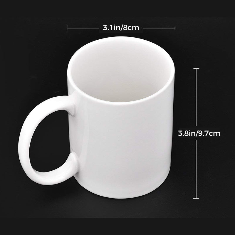 Personalized ceramic long finger cup
