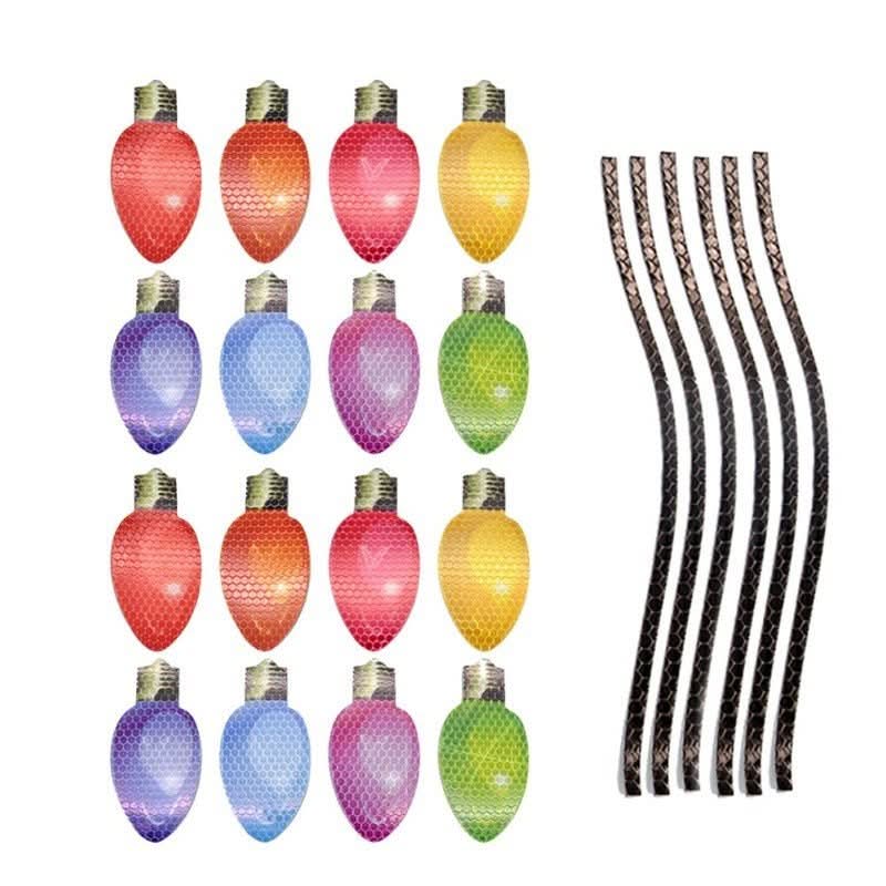 Weatherproof magnetic Christmas lights with mirror gloss
