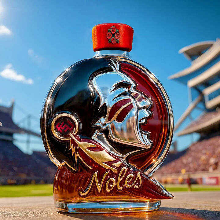 Florida State Seminoles Whiskey Bottle
