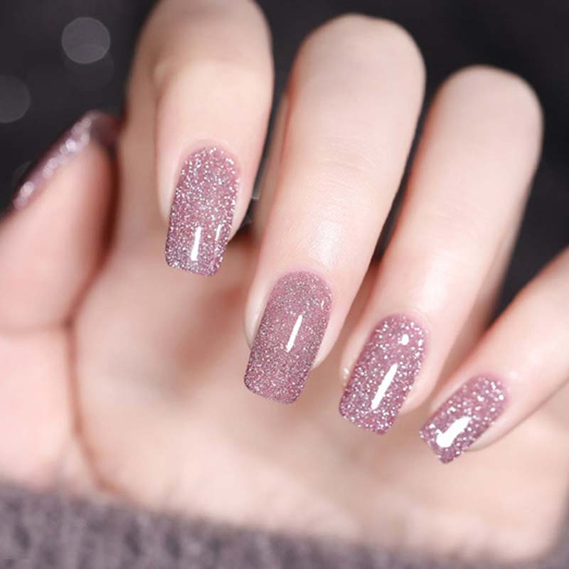 High density glitter nail gel polish
