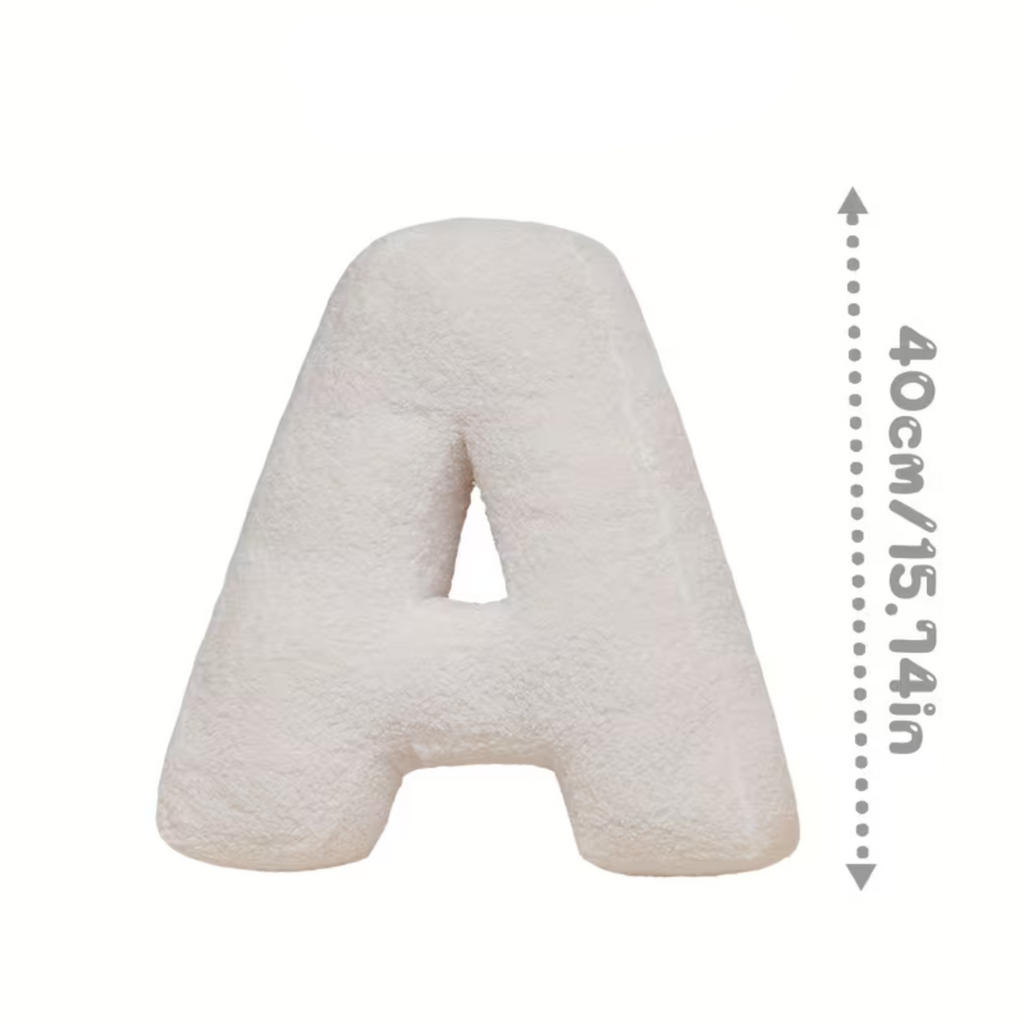 White Letter Decorative Pillow – Soft And Versatile | Creative Pillows For Your Sofa And Bed