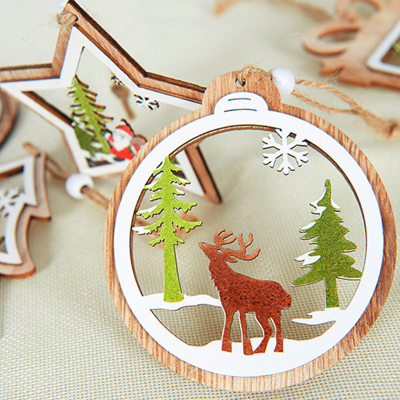Christmas Wooden Pendant