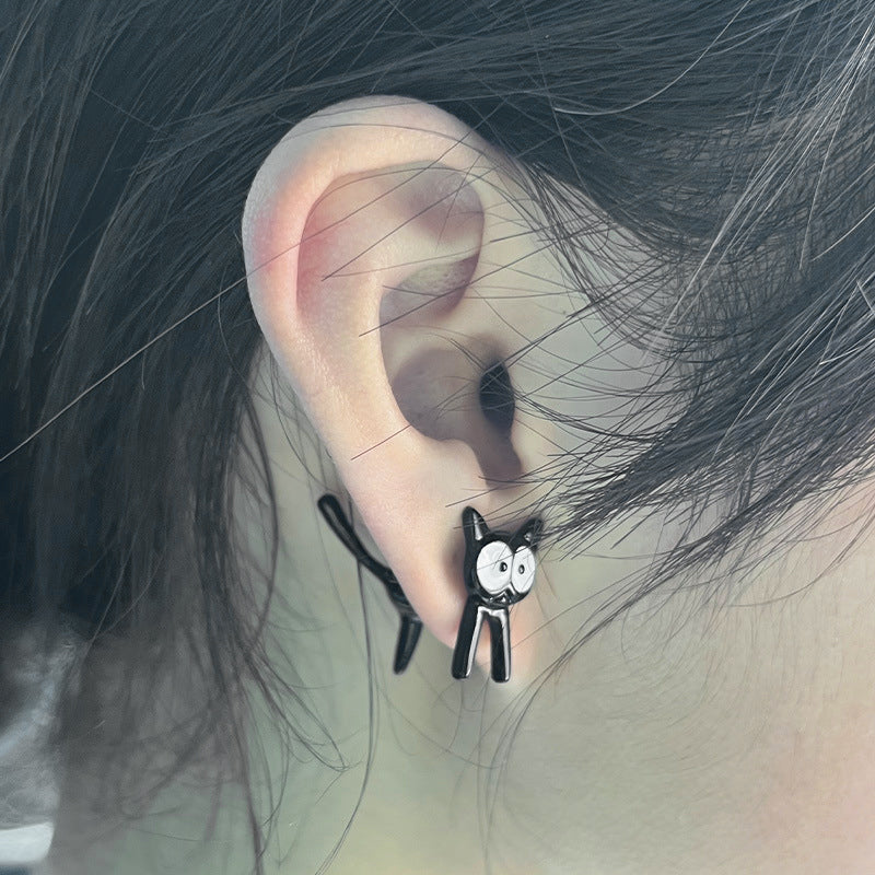 Cute kitten earrings