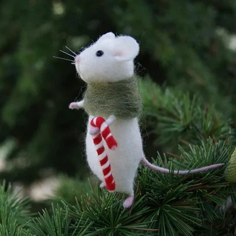 Felt Mouse Halloween Ornament
