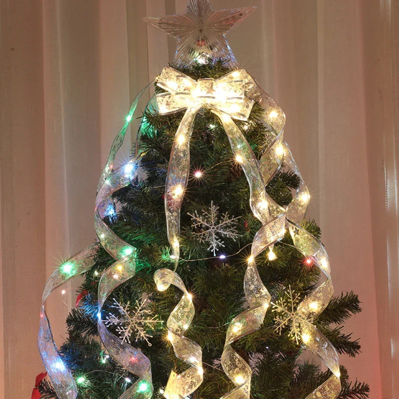 LumiRibbon LED Kerstverlichting Lint – Warm Wit, Flexibel & Energiezuinig voor Binnen en Buiten