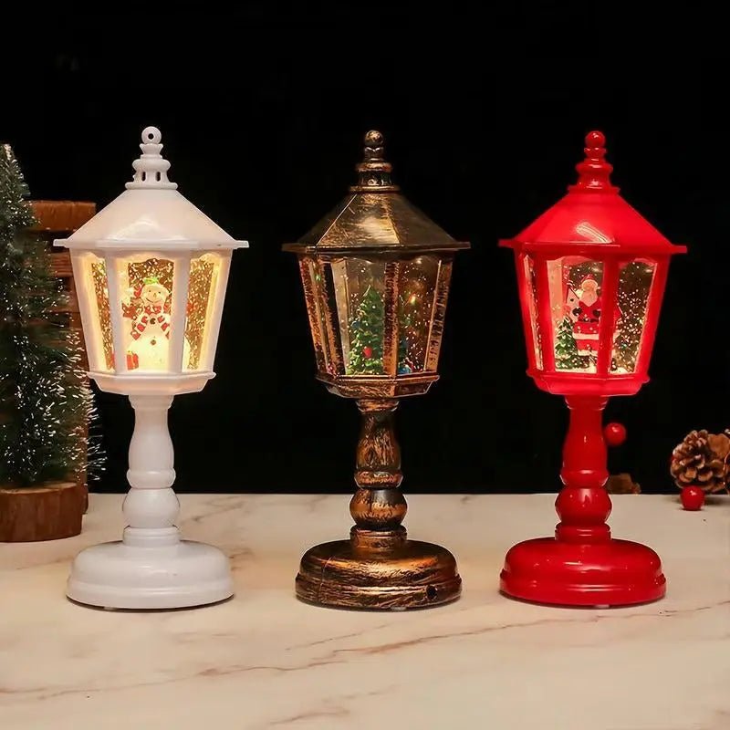 Illuminated Snow Globe Lantern for Magical Christmas Decoration