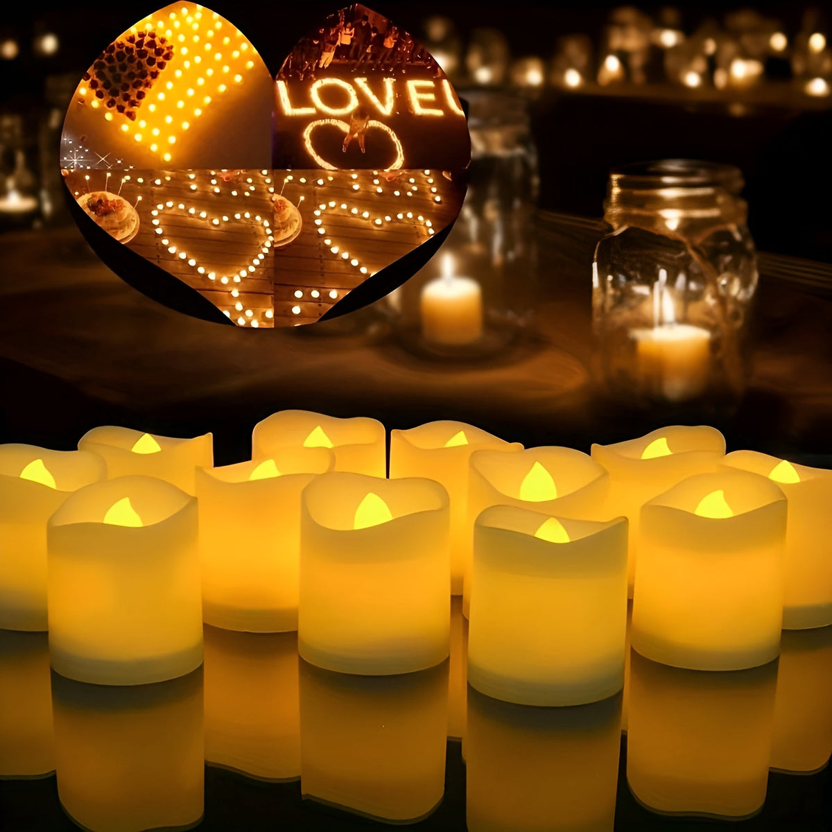 TwinkleLite Light - Flameless Flickering Electric LED Candles