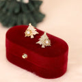 Rotating Christmas Tree Earrings