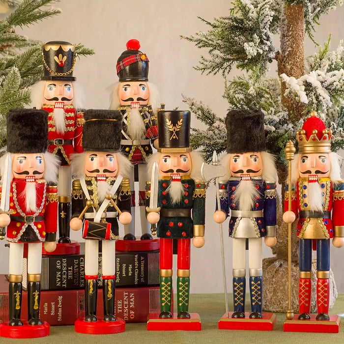 NutcrackerJoy - Wooden Nutcracker Soldier Figure for Timeless Christmas Charm