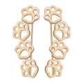 Paw prints on my heart earrings