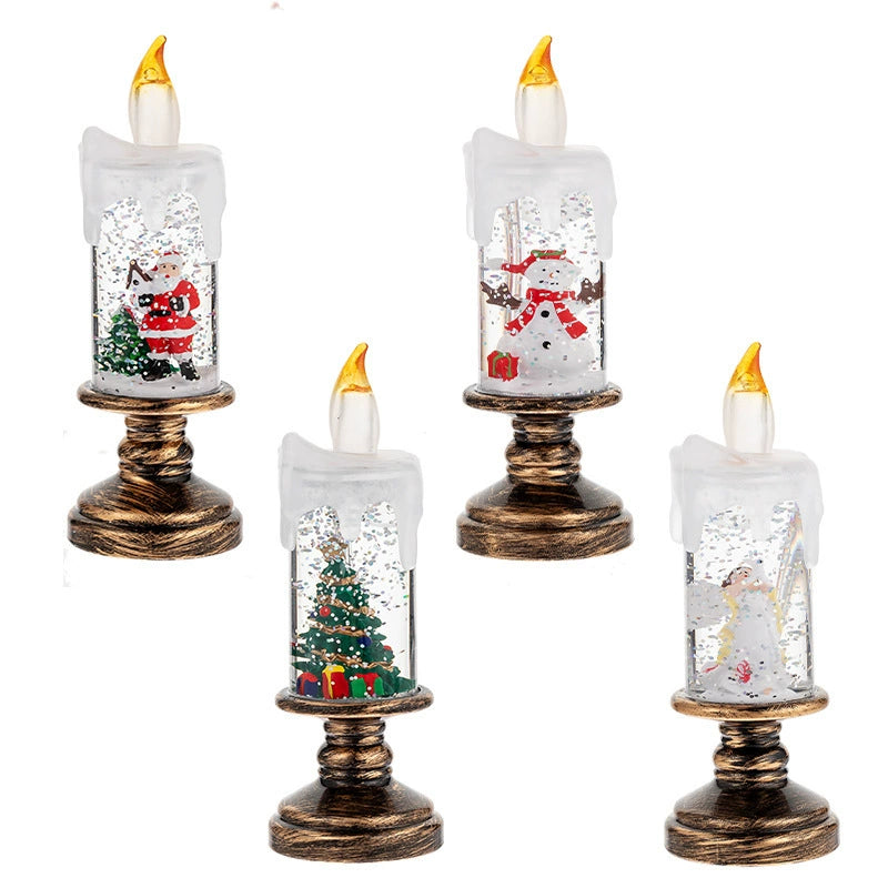 Creative Snowflake Crystal Ball Candle Light