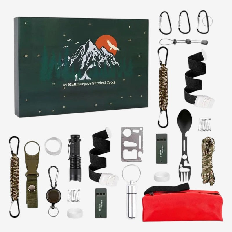 GearTide - Advent Calendar Survival Kit Christmas Gift