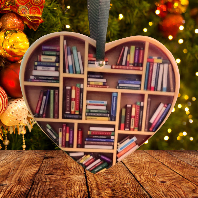 Cute Heart-Shaped Bookshelf Decoration
