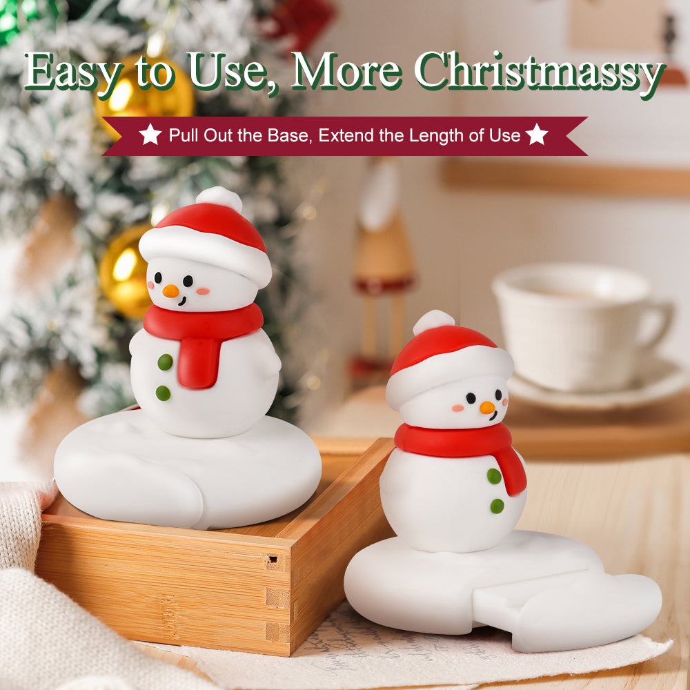Cute Christmas Santa Snowman Desktop Phone Stand